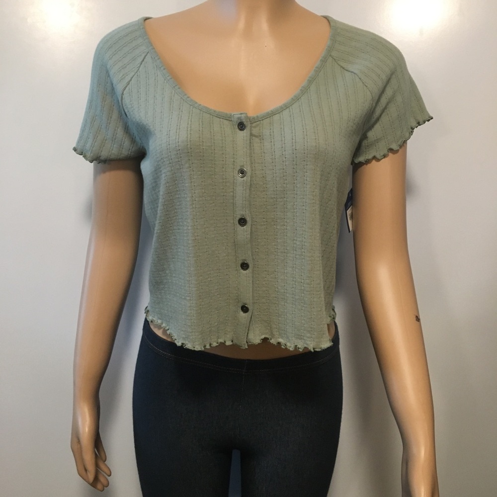 Arizona Jean co scoop Neck babydoll top Junior